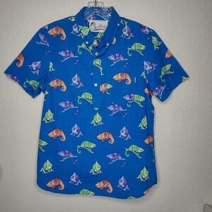 NWT Chubbies Mens Size Small Blue Popover top The Karma, Karma, Karma, Chameleon